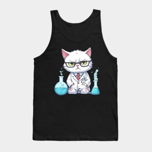 Chemistry Teacher Cat Tank Top